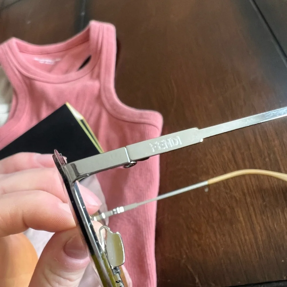 Fendi Women's Yellow Sunglasses - Picture 3 of 5